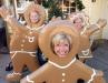 Carolyn, Joyce & Tommy make up the Gingerbread Man Trio at Dollywood in Pigeon Forge, Tenn.